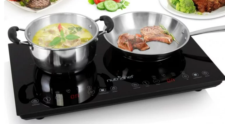 NutriChef Double Induction Cooktop