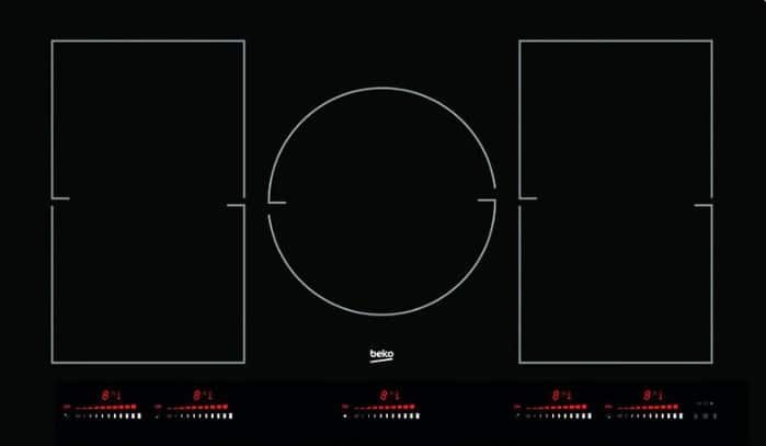 Beko 36 Black Glass Built-In Induction Cooktop