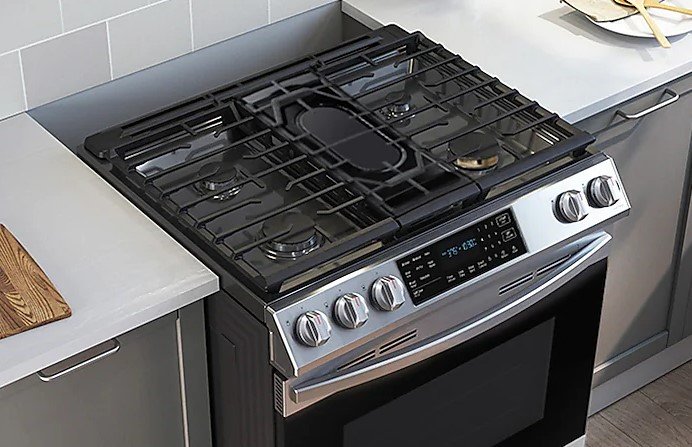 Samsung Smart Slide-in Gas Range with Air Fry